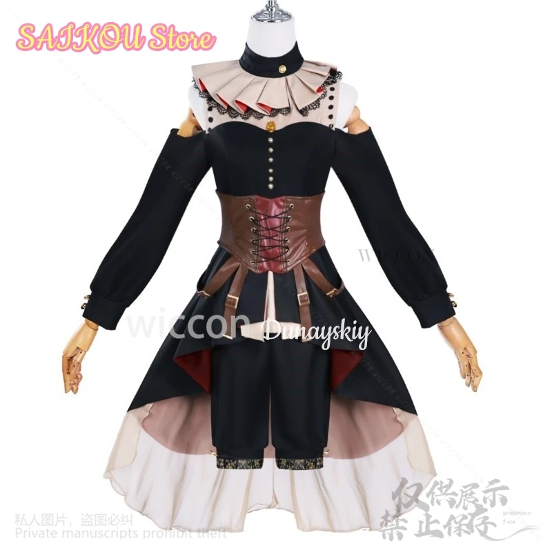 Аниме BanG Dream! Ave Mujica Косплей Мисуми Ука Костюм Готические придворные платья Великолепная маска Лолиты Бледно-золотые парики Cos Индивидуальные