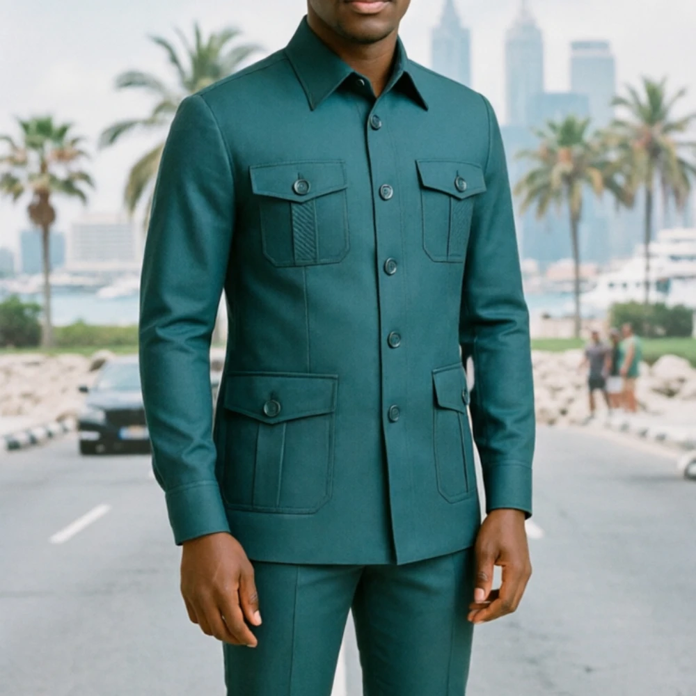 Safari Men Suits Chic Burgundy - огляд і ціна Men'S Grooming Utilities