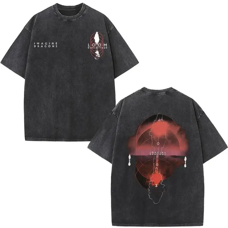 

Футболка Imagine Dragons Tour 2025, готическая футболка в стиле Харадзюку, винтажная