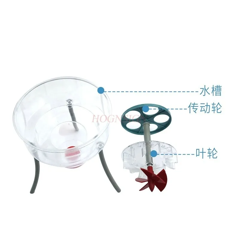 Simulation and demonstration equipment for converting water energy into mechanical energy in hydraulic turbine models