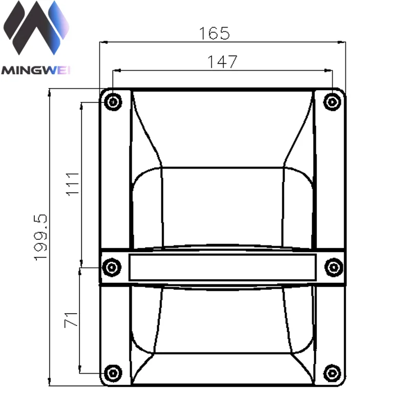 MW Audio 2 Stück KSL/GSL Stil Einbau-Lautsprechergriff, Hochbelastbarer Kunststoff-Tragegriff für Line-Array-Reparatur/Ersatz – Detail 1