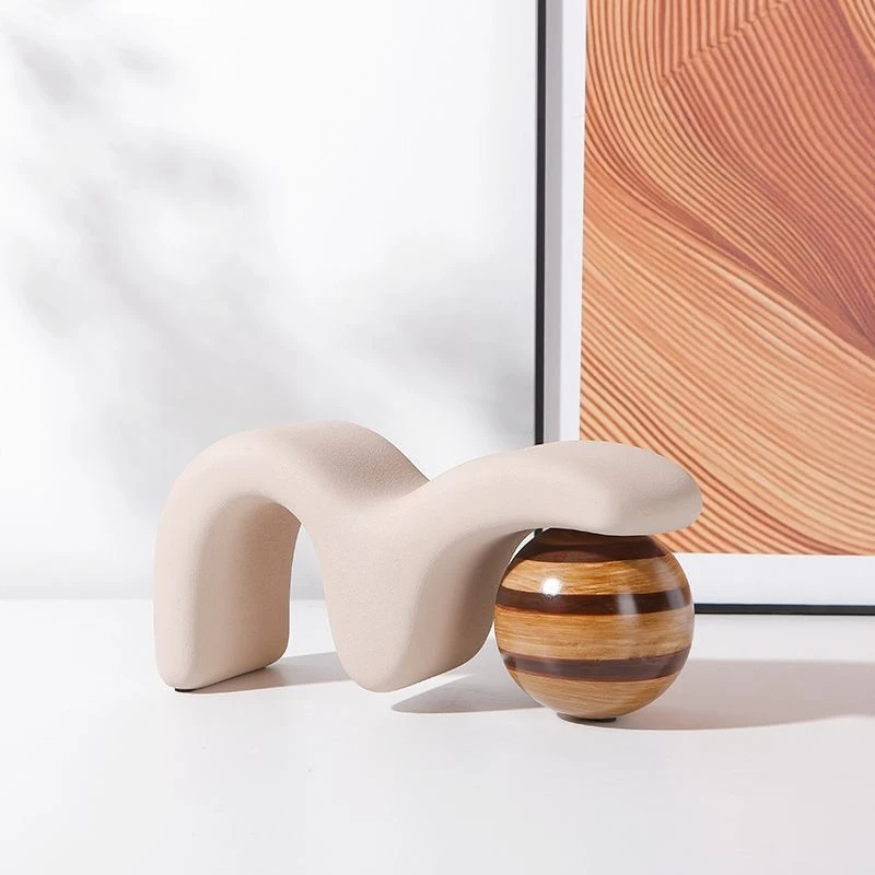 Nordic Abstract ArtMSpherical decorative object for model homes, living rooms, and dining side cabinets, unique home decor item