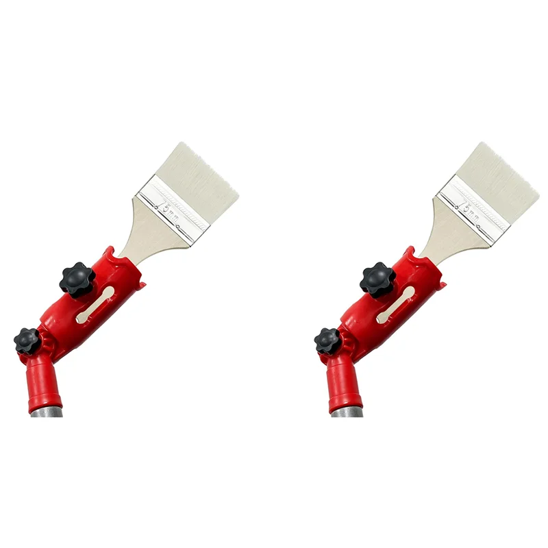 

AB66-2X Multi-Angle Paint Brush Extender Red, Paint Edger Tool For High Ceilings, Extension Pole Attachment Holder