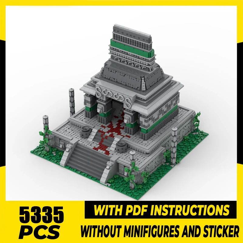 

Moc Building Bricks Age of Empires - Monastery Model Technology Modular City Street Blocks Gifts Christmas Toy DIY Assembly