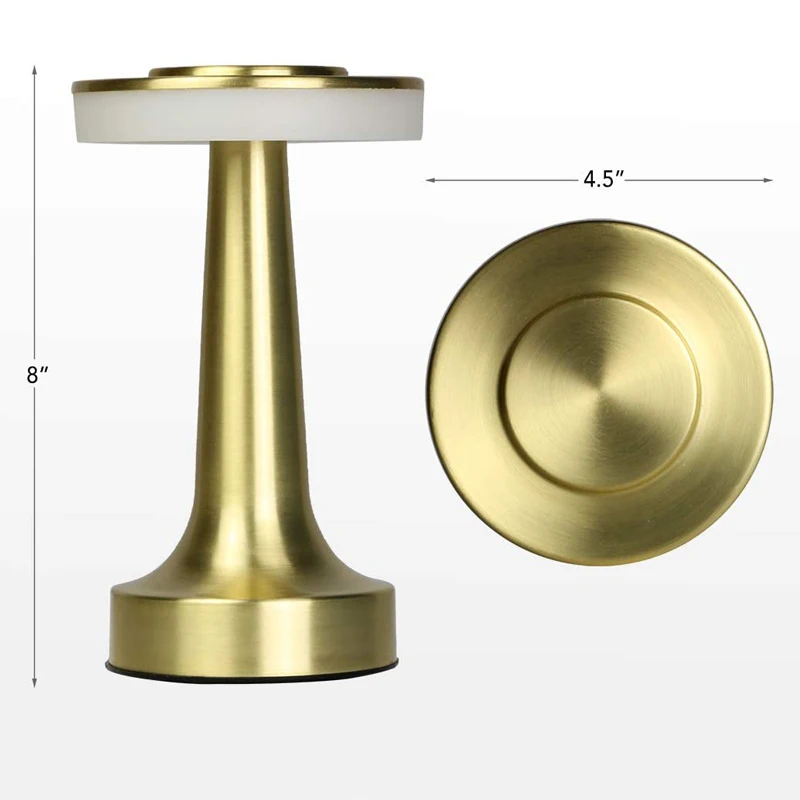 Touch Bar Desk Lamp USB Soft Light Night Lamp Wireless Portable Table Lamp LED European Atmosphere Lamp for Bar/Restaurant Decor