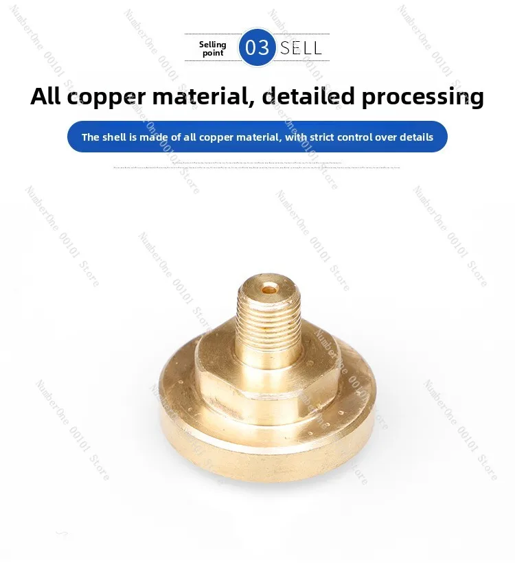35mm Diaphragm Gas Pressure Gauge | 0-8 Bar Export Quality for Industrial Use