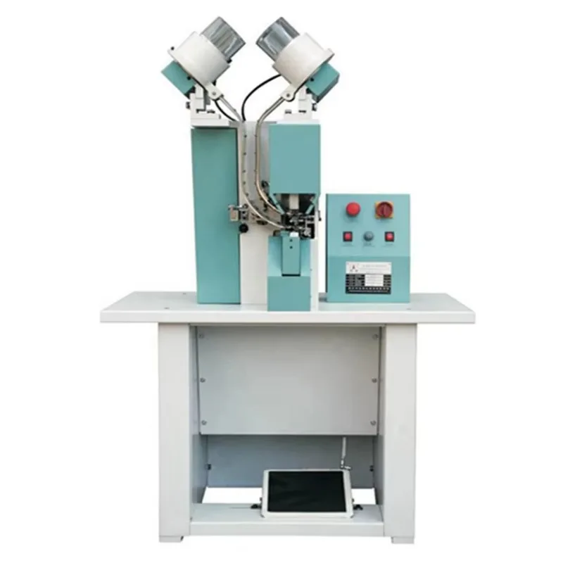 2026 Automatic Double-Side Leather Canvas Rubber Shoe Making Machine Eyelet Machine