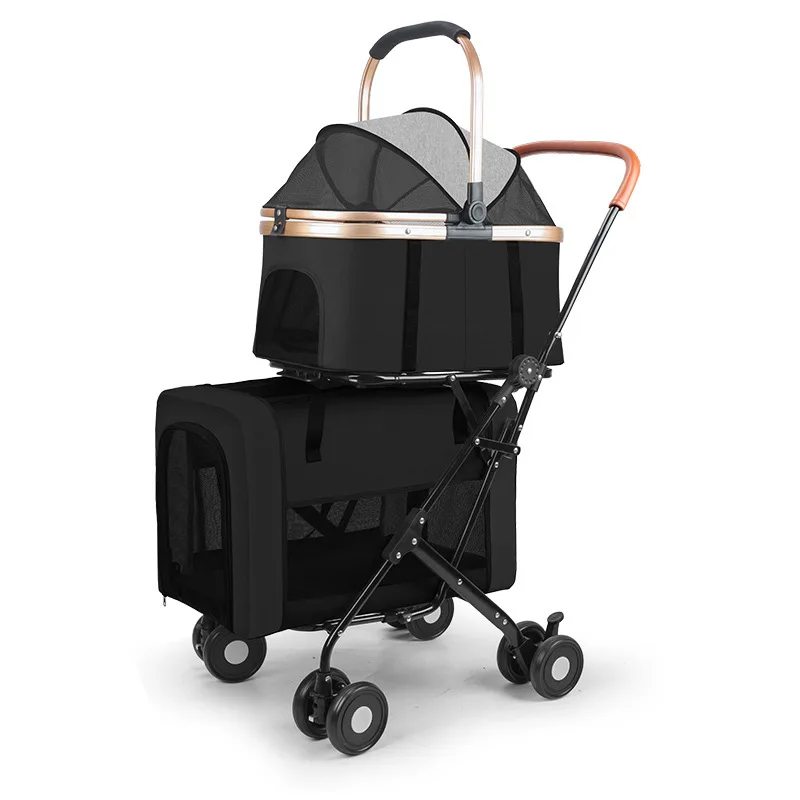 

Pet cart Double layer up and down multi-layer pet cat dog universal large space pet