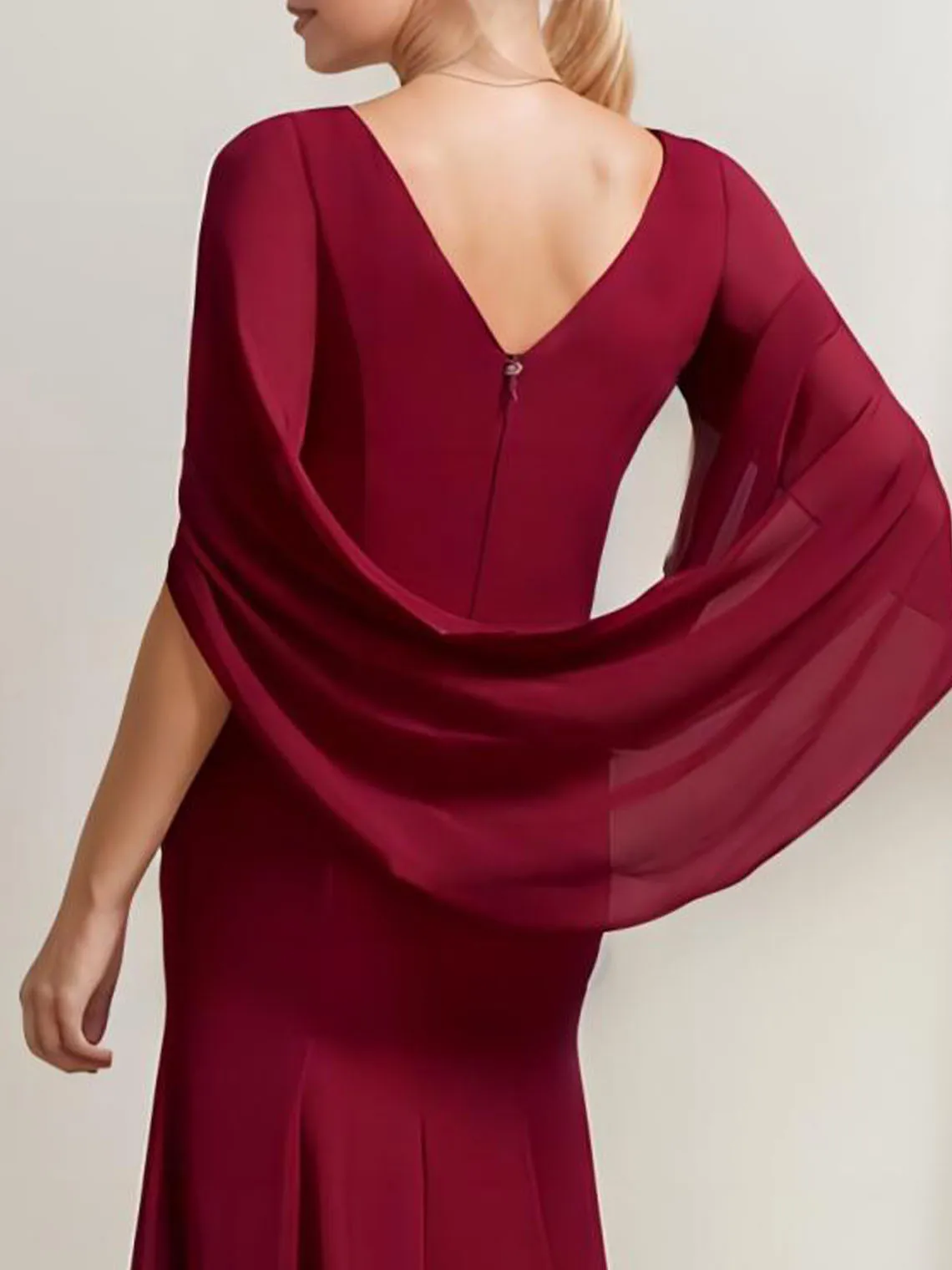 Elegant Mermaid ชุดราตรีซาตินคอเรือ 2025 ความยาวครึ่งแขนสีทึบชุดเจ้าสาวงานแต่งงาน 2025 ฟรีที่กําหนดเอง