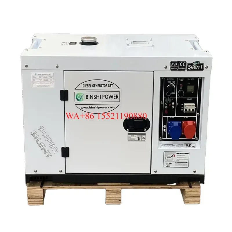 WMWMNU for Small 10KW 12KVA Silent Portable 3 Phase AC DC Diesel Engine Generator Set Electric Free Energy Power Generator