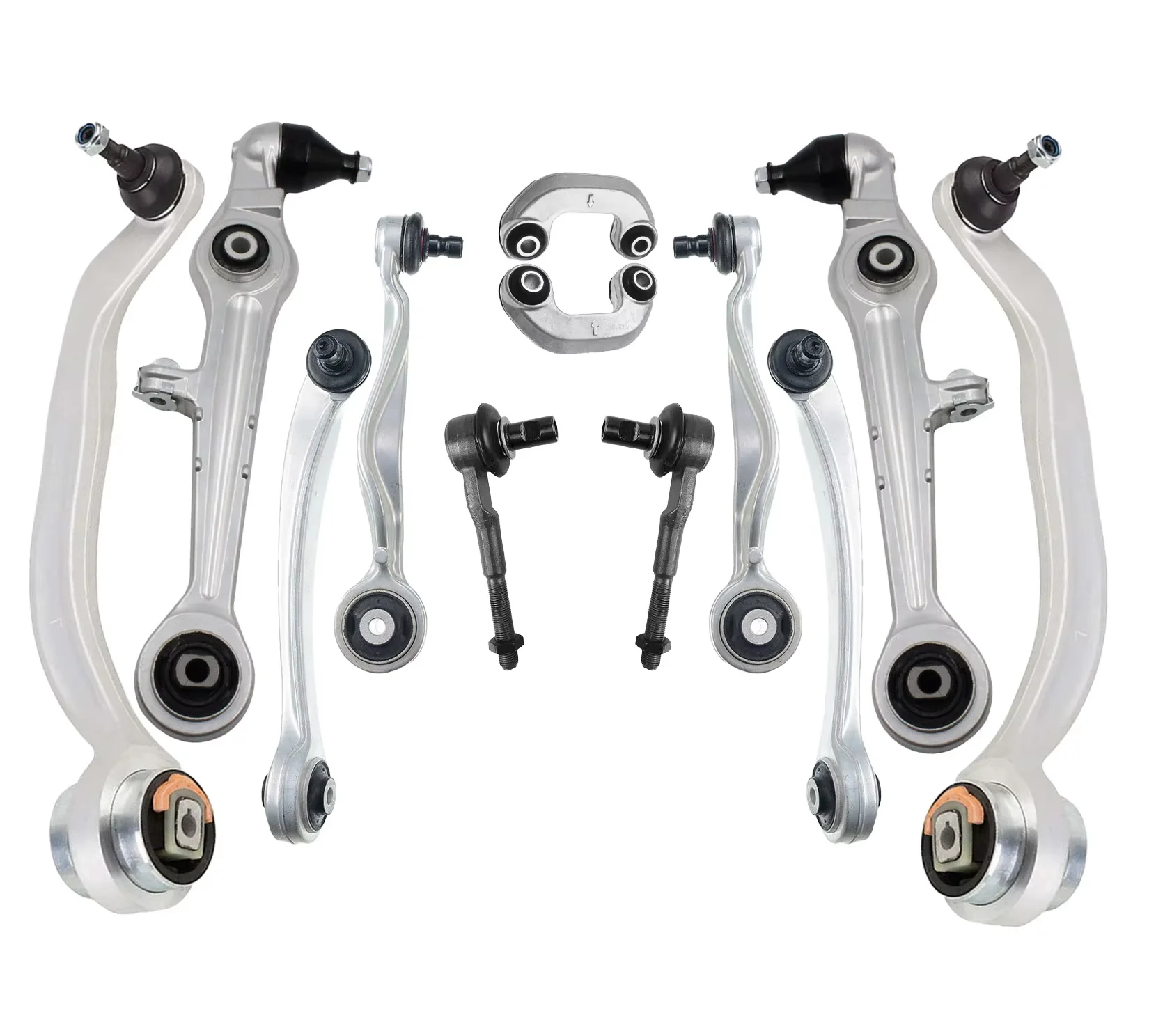 Svenubee 12pcs Front Upper Lower Control Arm Stabilizer Link Kit for Audi B5 A4 1994 1995 1996 1997 1998 1999 2000 - 2008