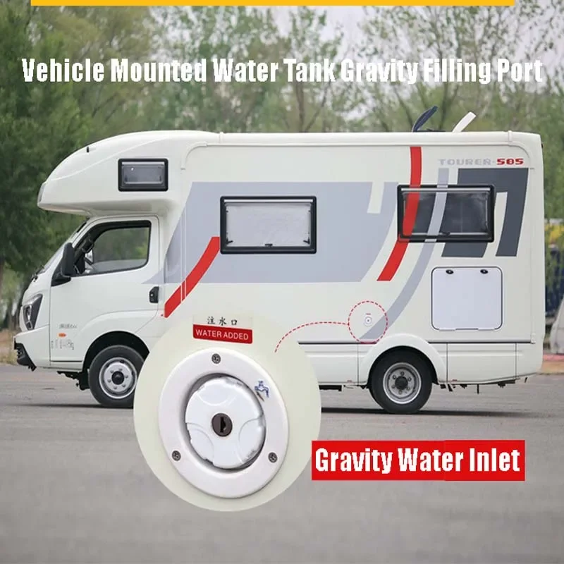 Motorhome Modification Gravity Water Inlet With Lock Water Inlet Automotive Accessories