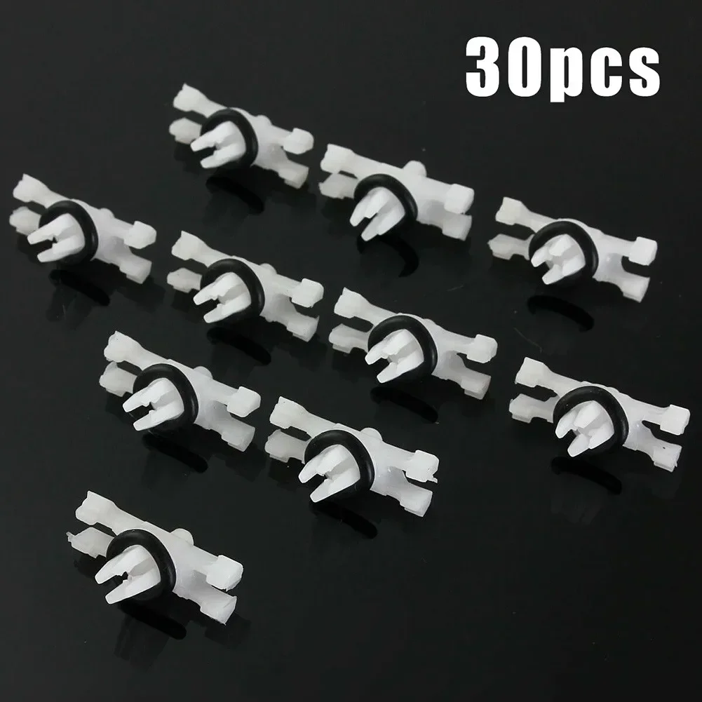 30Pcs/set For BMW E46 1998-2014 51138204858 51134501967 Top Roof Rain Gutter Moulding Trims Fastener Clips USEFUL