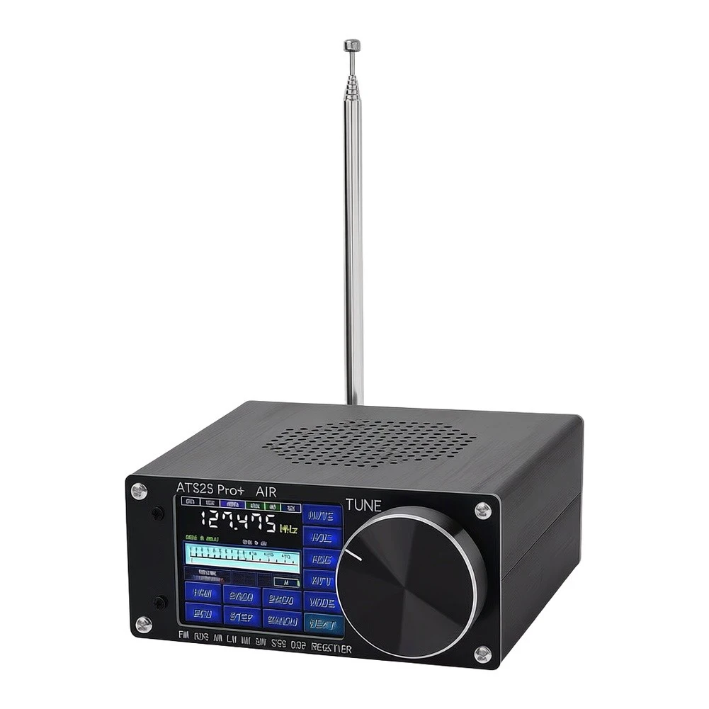 ATS25 Pro+AIR Portable Radio with Touchscreen Interface for FM SW LW For SSB AIR Band 118-135.975MHz Reception