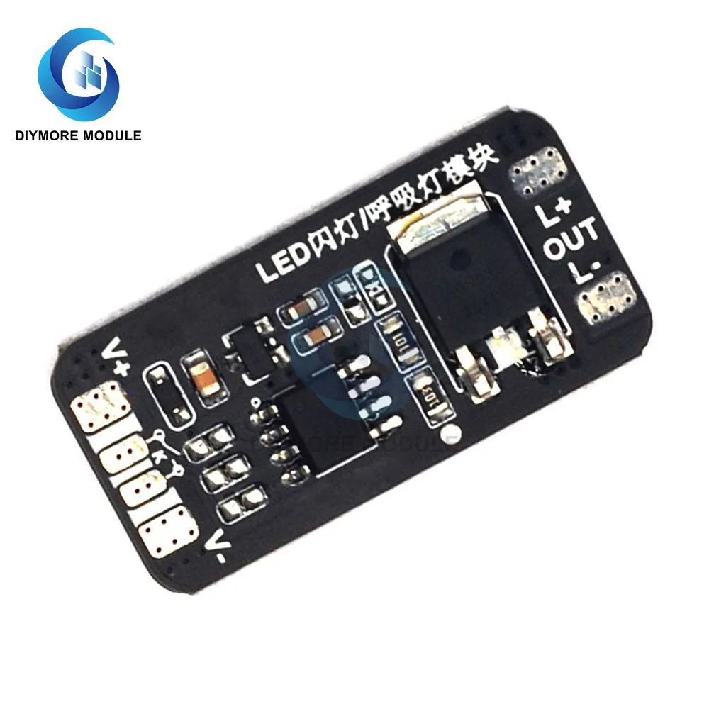 Gradient light controller automatic dimming breathing light driver module DC 3-24V with slow flash chip IC