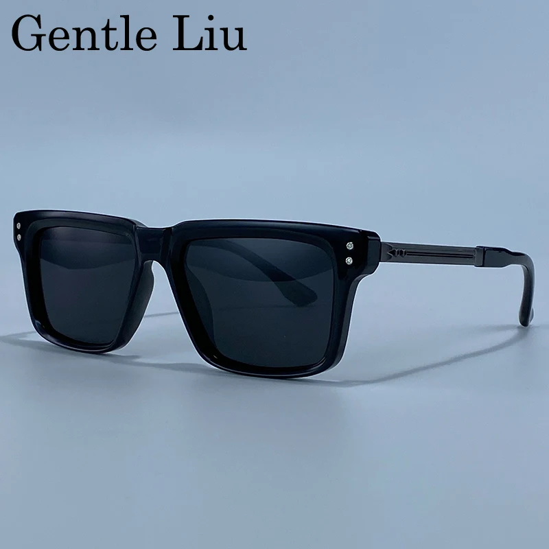 

Classic Square Polarized Sunglasses Men 2026 Luxury Brand UV400 Driving Sun Glasses For Male Steampunk Vintage Eyewear Shades
