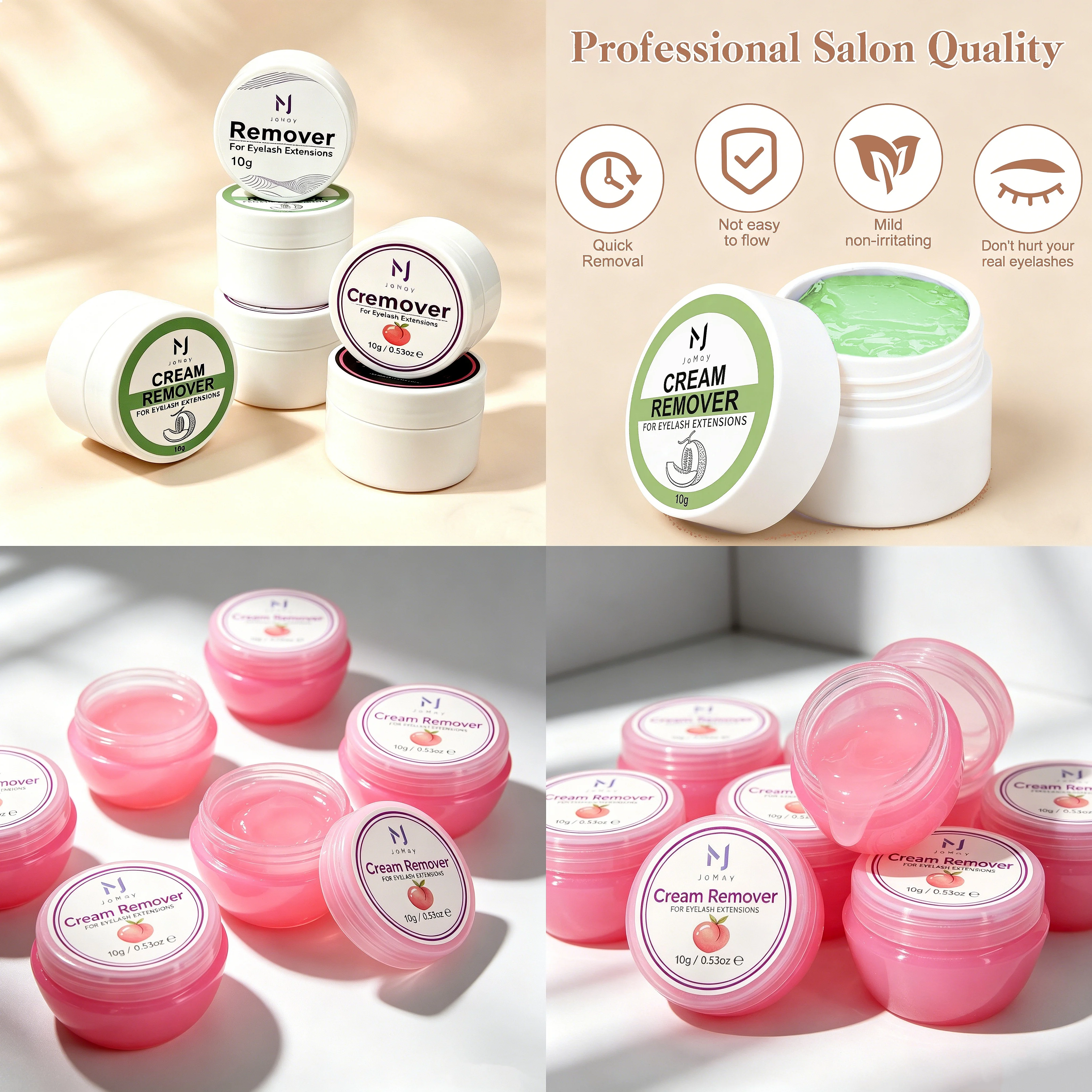 Hot Selling Blueberry Flavor False Individual Eyelash Extension Eye Lash Bond Glue Adhesive Non-Irritating Eyelash Cream Remover