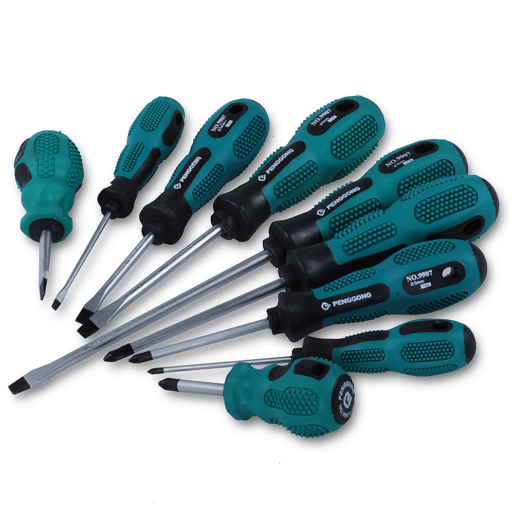2Pcs Phillips/Slotted Screwdriver Width 3mm 5mm 6mm Screwdriver Wrench Length 75mm 100mm 150mm 200mm 250mm 300mm Screwdriver