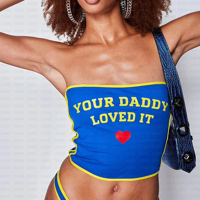 2000s سليم السرة مثير الدوبامين جوكر الدبابات القمم INS نمط الأمريكية الصيف الشارع نمط في الهواء الطلق موضة الاتجاه رسالة مطبوعة سترة #3