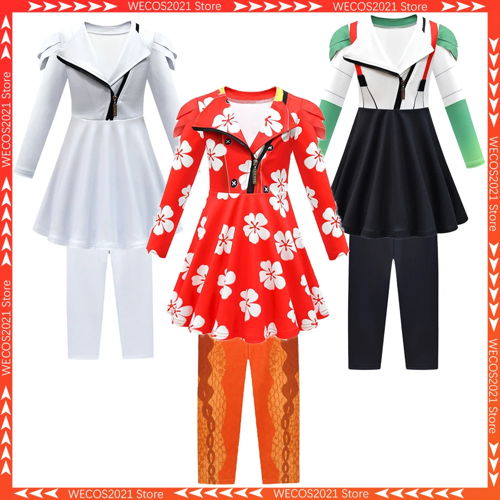 

Необычное платье Bad Guys Mr. Snake Mr. Wolf Косплей для девочек Платье Брюки 2025 Мультяшный костюм Хэллоуин Подростковые наряды от 6 до 14 лет