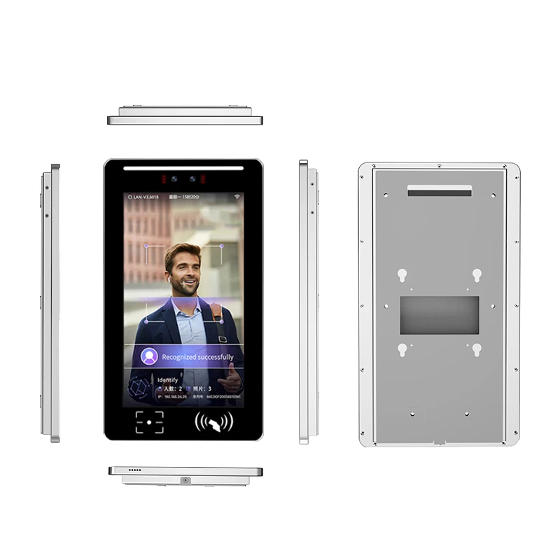 Face Recognition NFC/QR Code Fingerprint Security Access Control Attendance System Customizable Logo Facial Recognition Device
