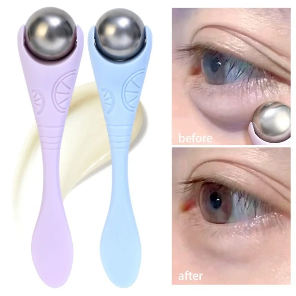 Dispositivo di bellezza per gli occhi antirughe applicatori a rullo massaggiatore a rullo per gli occhi applicatori a doppio uso a doppia testa Stick Eye Cream Scoop