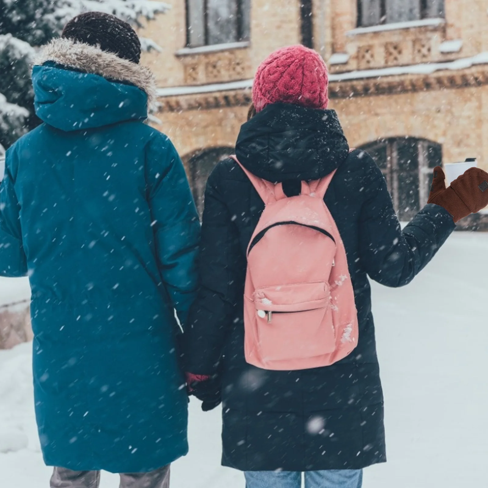 

1 Pair Thermal Insulated Touch Screen Gloves Half Finger With Flap Cover For Outdoor Sports Cycling Riding Fishing Winter Warm