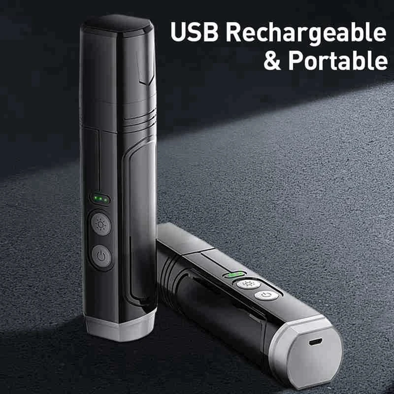 เครื่องบดคีมตัดไฟฟ้าตัดเล็บสุนัขมืออาชีพ + 2ไฟ LED ชาร์จได้กรงเล็บแมวตัดเล็บ