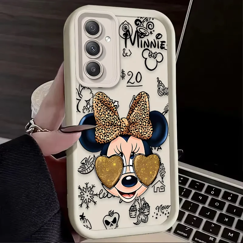 TPU Case For Samsung Galaxy A15 A35 A54 A55 S25 Ultra S24 Plus S23 S22 S21 FE S21 S20 Leopard Print Minnie Disney - náhled 5