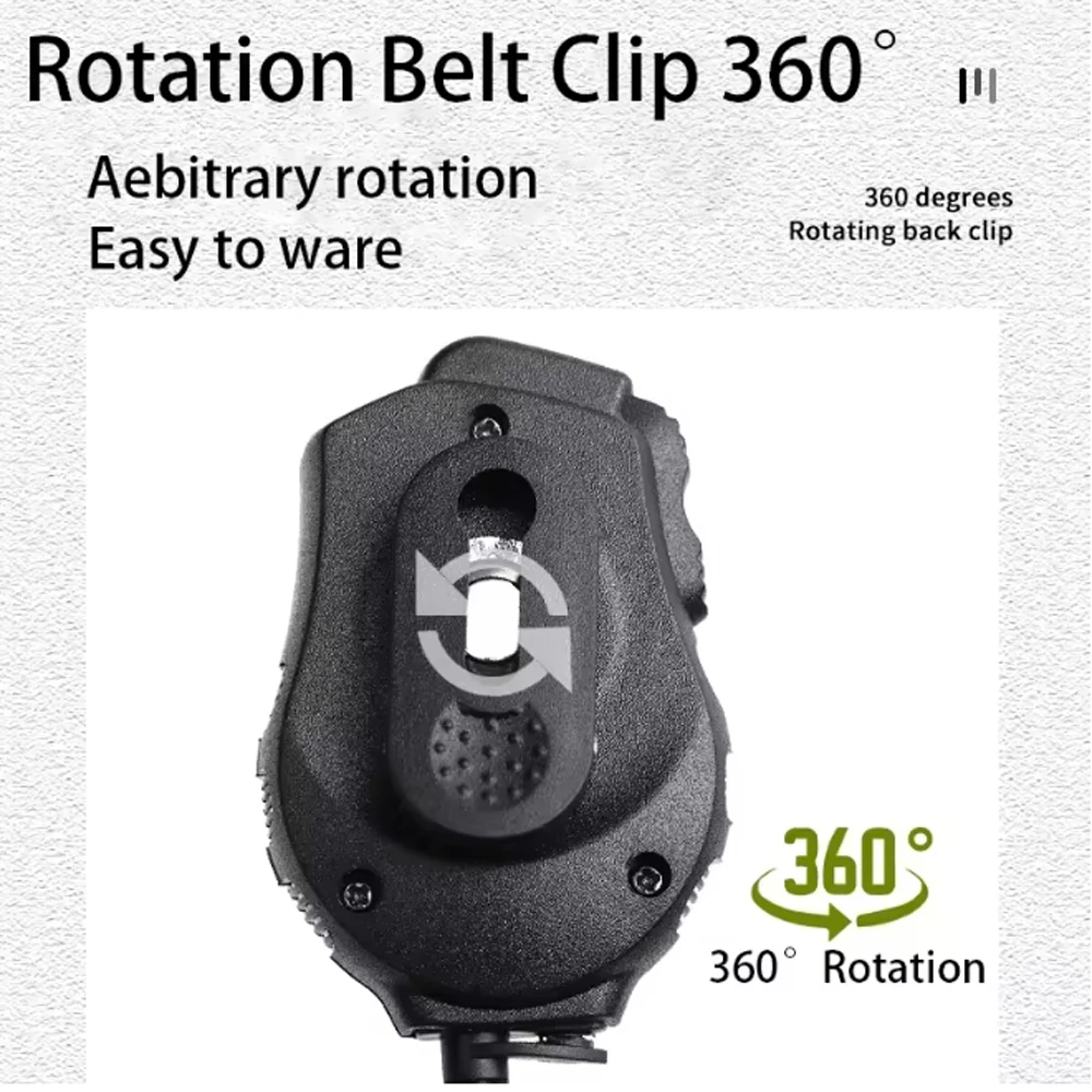 Baofeng ميكروفون UV-82 المزدوج PTT المتكلم الكتف هيئة التصنيع العسكري سماعة ل DM-1701 UVK5 UVK6 UV17 برو UV5RH UV-18i اسلكية تخاطب