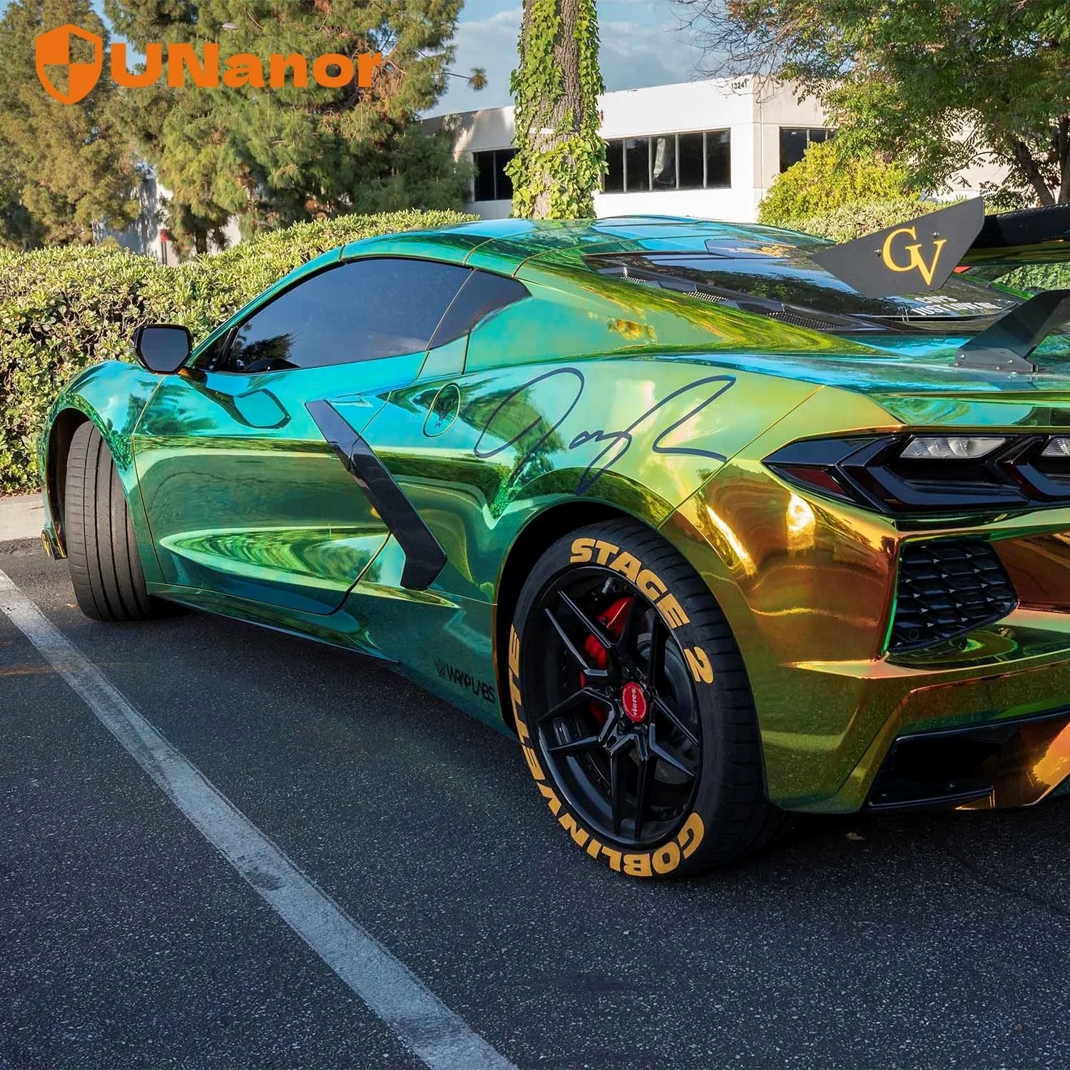 

UNanor Chrome Радуга Автомобильная упаковка Виниловая пленка Сухая установка Автомобильные наклейки Виниловая пленка Изменение цвета Автомобильные виниловые обертки