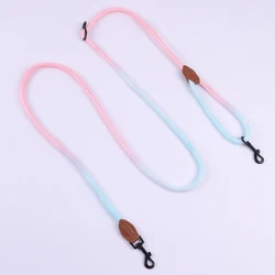 1PC Gradient Colorful Outdoor Multifunctional Dog Walking Small Dog Medium Dog Large Dog Dog Leash Round Rope Handle