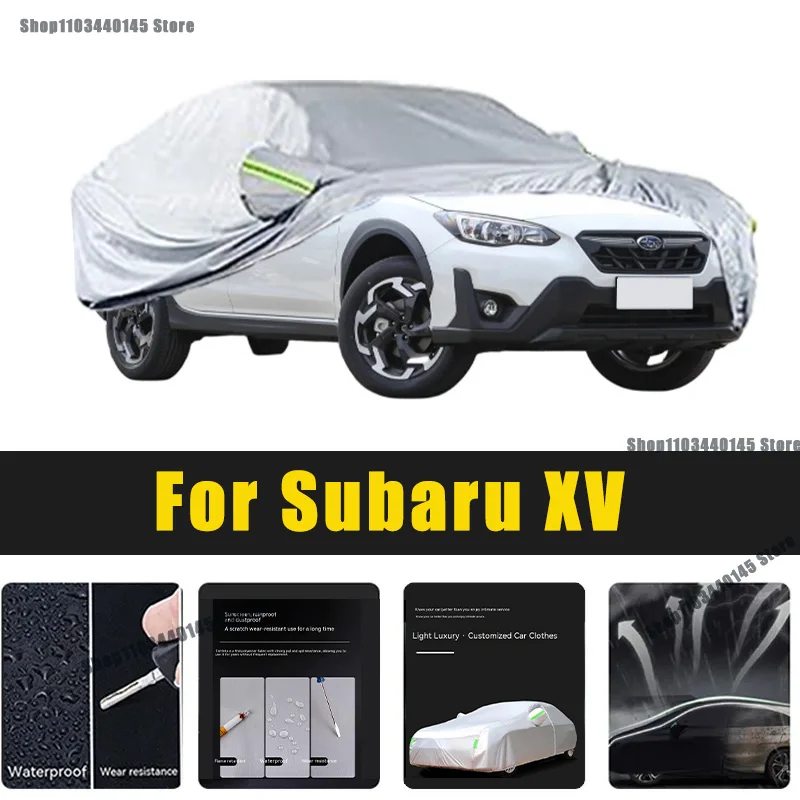 

Full Car Covers Outdoor Sun UV Protection Dust Rain Snow Oxford cover Protective For Subaru XV Accessories car umbrella