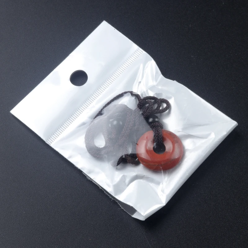 1 Stück 20mm Naturstein Glücks- und Friedensanhänger aus Jade, Quarz, Kristall, Schmuckanhänger, Halskette, Perlenanhänger, Handarbeit mit Gratisband – Detail 5