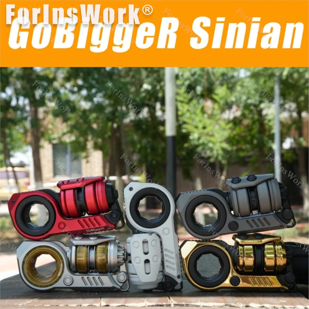 Gbigger cor personalizada edição juvenil-sombra lisa sinian aurora push slider brinquedos compostos multifuncionais edc slider brinquedo fidget