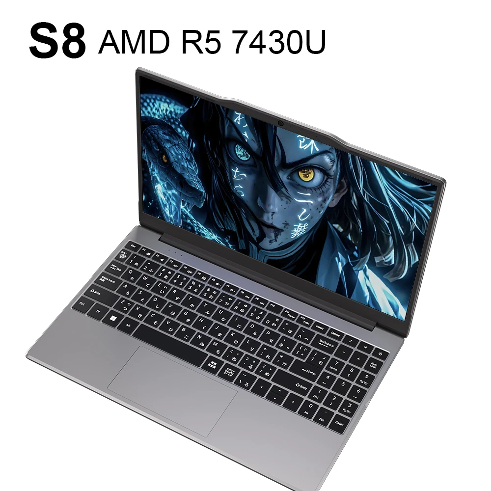 【S8】Laptop Intel N5095 14.1 ''IPS Computer Notebook 1920*1080 2 * DDR4 32 GB M.2 SSD PCIE WIFI5 BT4.2 Mini PC aziendale portatile