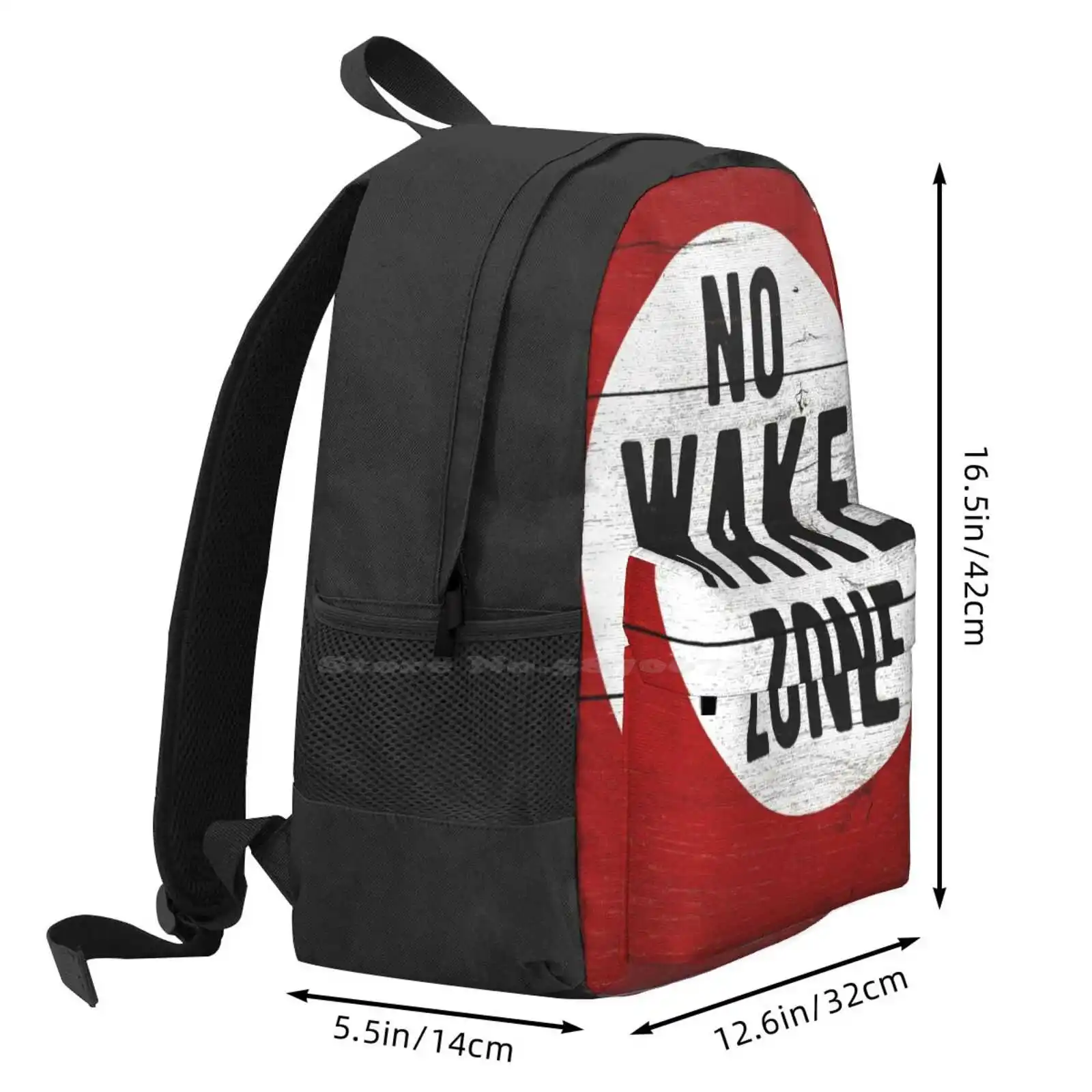 No Wake Zone Sgin Hot Sale Schoolbag Backpack Fashion Bags Lake Life Boating Lake Lover No Wake Zone Sign Lake House Warming