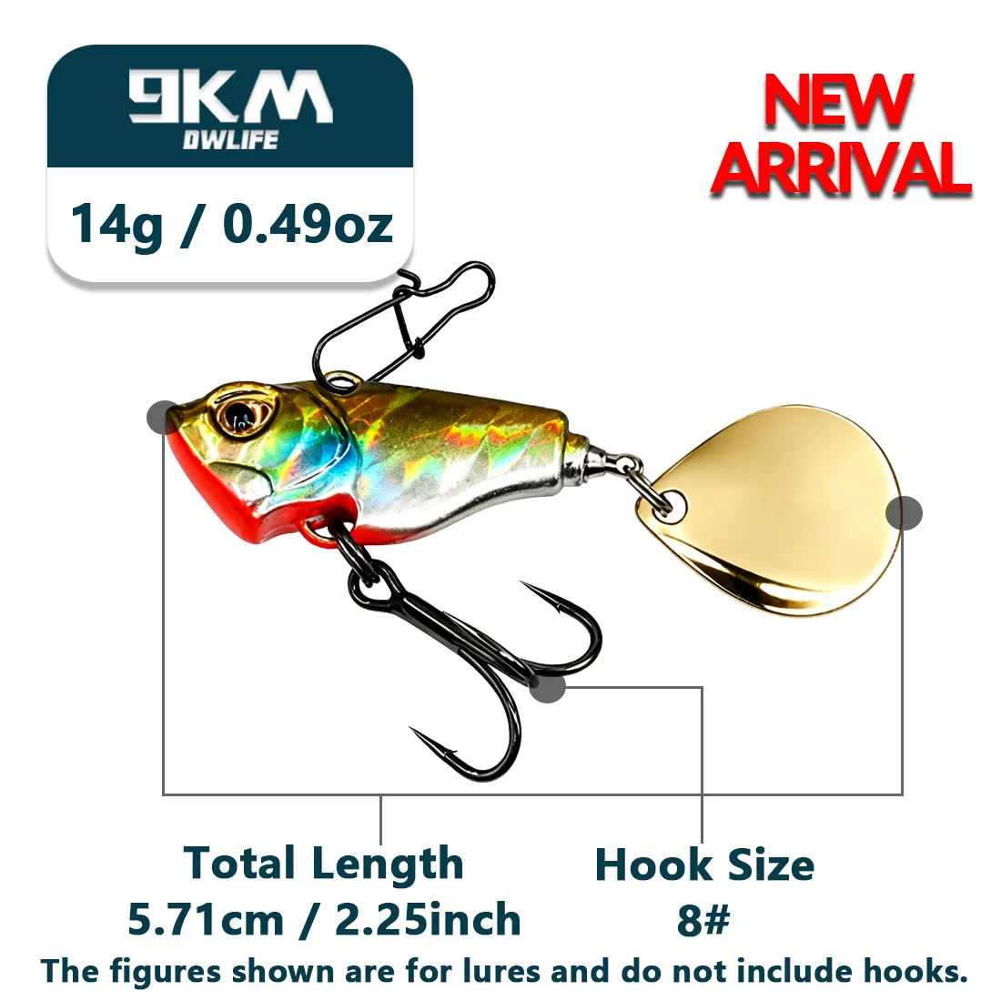 VIB Angelköder, Schwanzspinnköder, Crankbait-Köder 7~21g, Angellöffel-Köder, Blattköder, sinkende Köder, Bass-Angeljigs, Angelköder-Zubehör