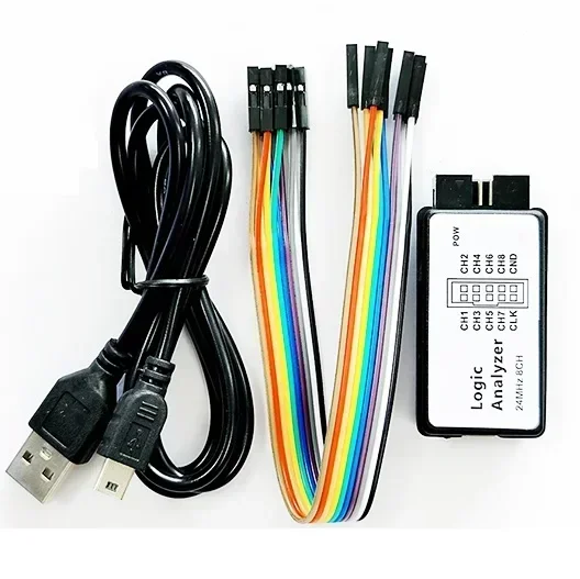 НОВЫЙ USB-анализатор логики, 24 МГц, 8 каналов, 24 м/секунд, L ogic Analyzer, отладчик для логического анализатора ARM FPGA, модуль логики 24 м, 8 каналов
