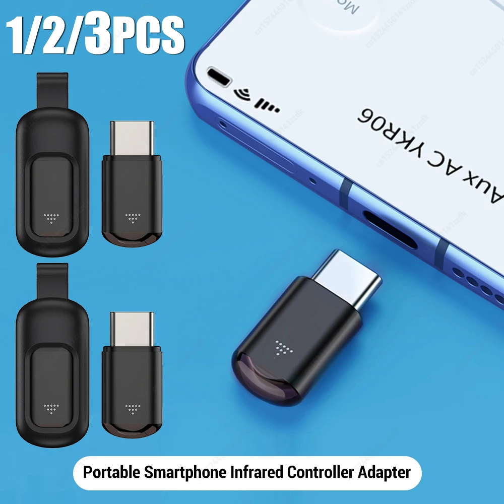 

Mini USB Type C Adapter Smart IR Remote Control Phone APP Infrared Transmitter Suitable for Air Conditioner TV Adapter Convenien