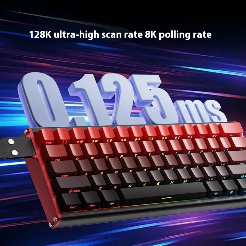 Ajazz Alux60 Wired Mechanical Keyboard Magnetic Switch Gaming Keyboard 8000Hz RT0.01mm Customize E-sports Aluminium Alloy FPS - Image 5