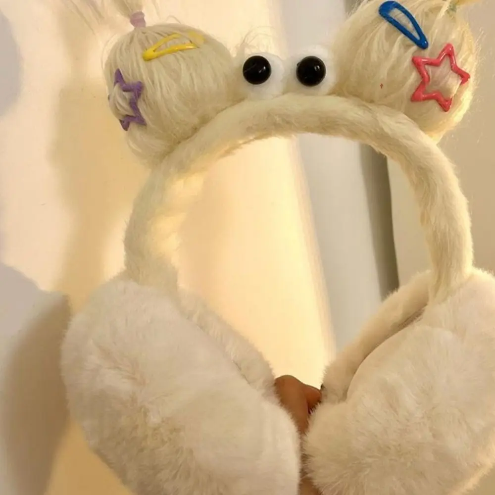 

Модные забавные плетеные наушники с героями мультфильмов, утолщенные ветрозащитные зимние плюшевые шапочки для ушей, грелки для ушей, складные наушники для девочек