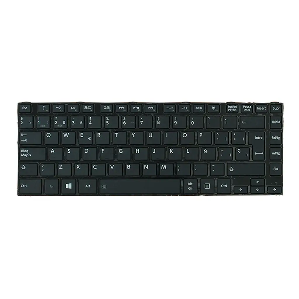 Laptop Keyboard Replacement High Quality Spanish Plastic Keypad for Toshiba Satellite L40-SP L40D-A L45T-A Notebook