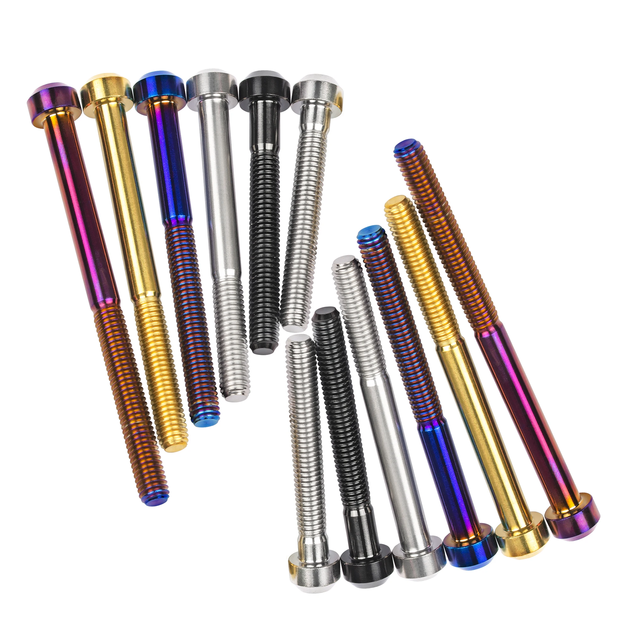 AliExpress YaRuiJia Yaruijia Titanium Bolt M5/M6x10/15/20/25/30/35/40/45/50/60/65/70/80mm Round Torx Head Screws for Bicycle Brake Part
