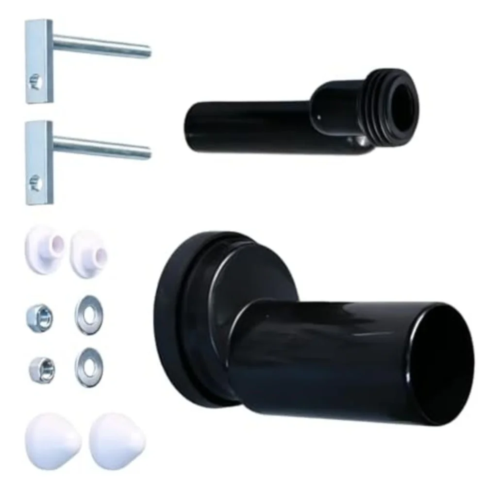 Wall Hung Toilet Offset Drain Pipe Kit DN90 ABS Black Connection Set For Concealed Tank Flush Connector Installation Accessories