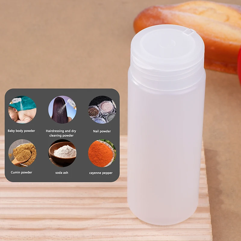 1PCS 400g Flip Cover Talcum Powder Bottle Refillable Cosmetic Powder Dispenser Plastic Powder Container Empty Pots Bottles