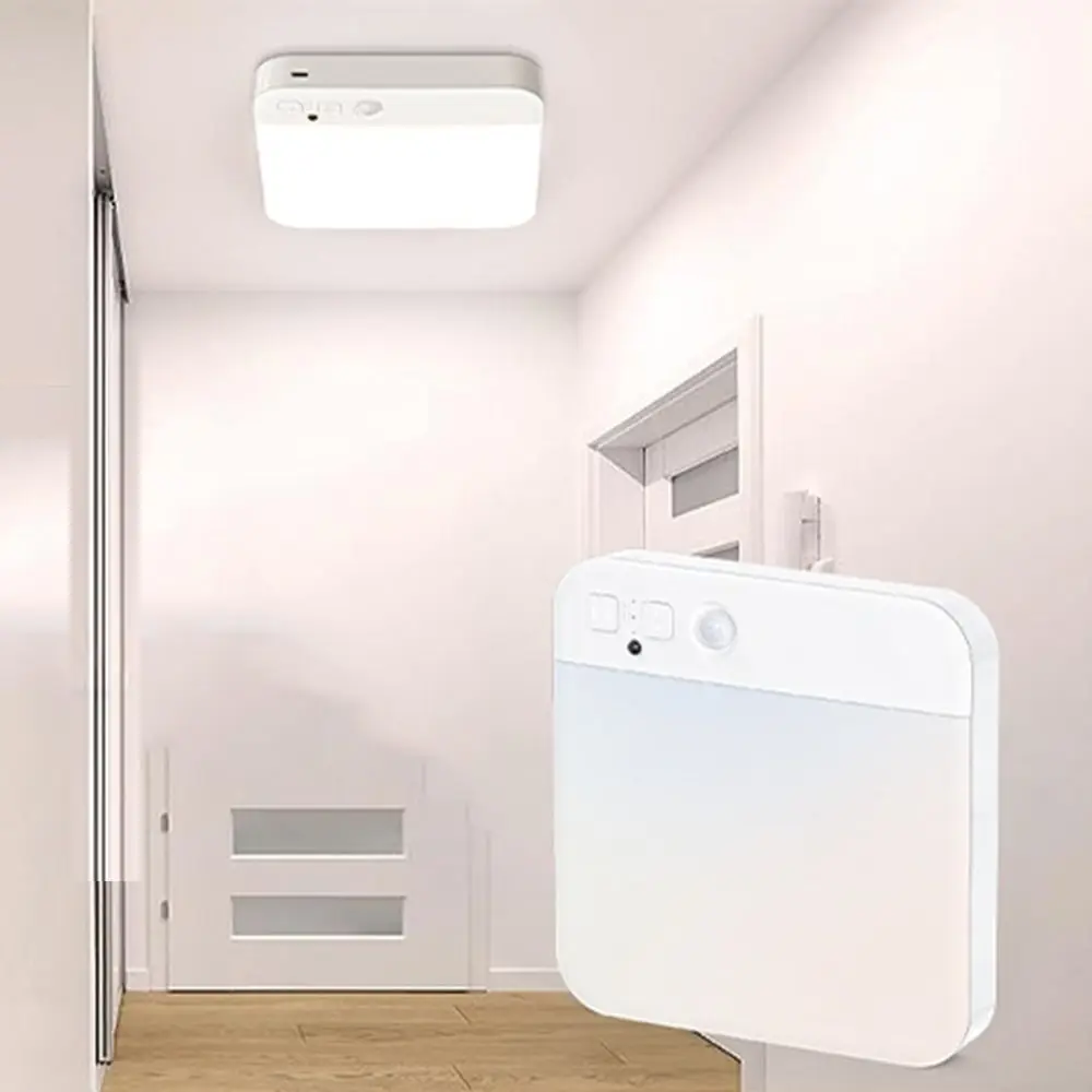 

Cordless Motion Sensor Ceiling Light Magnetic Mount Rechargeable LED Closet Lamp Dimmable Flush Mount Sensor Light Fixture