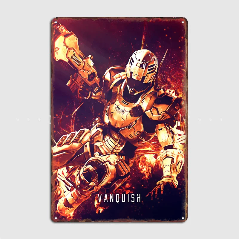 Vanquish Sam ARS Ultimate Gaming Poster Metal Sign Life Wall Custom Bedroom Indoor Home Wall Decor Posters Room Decoration