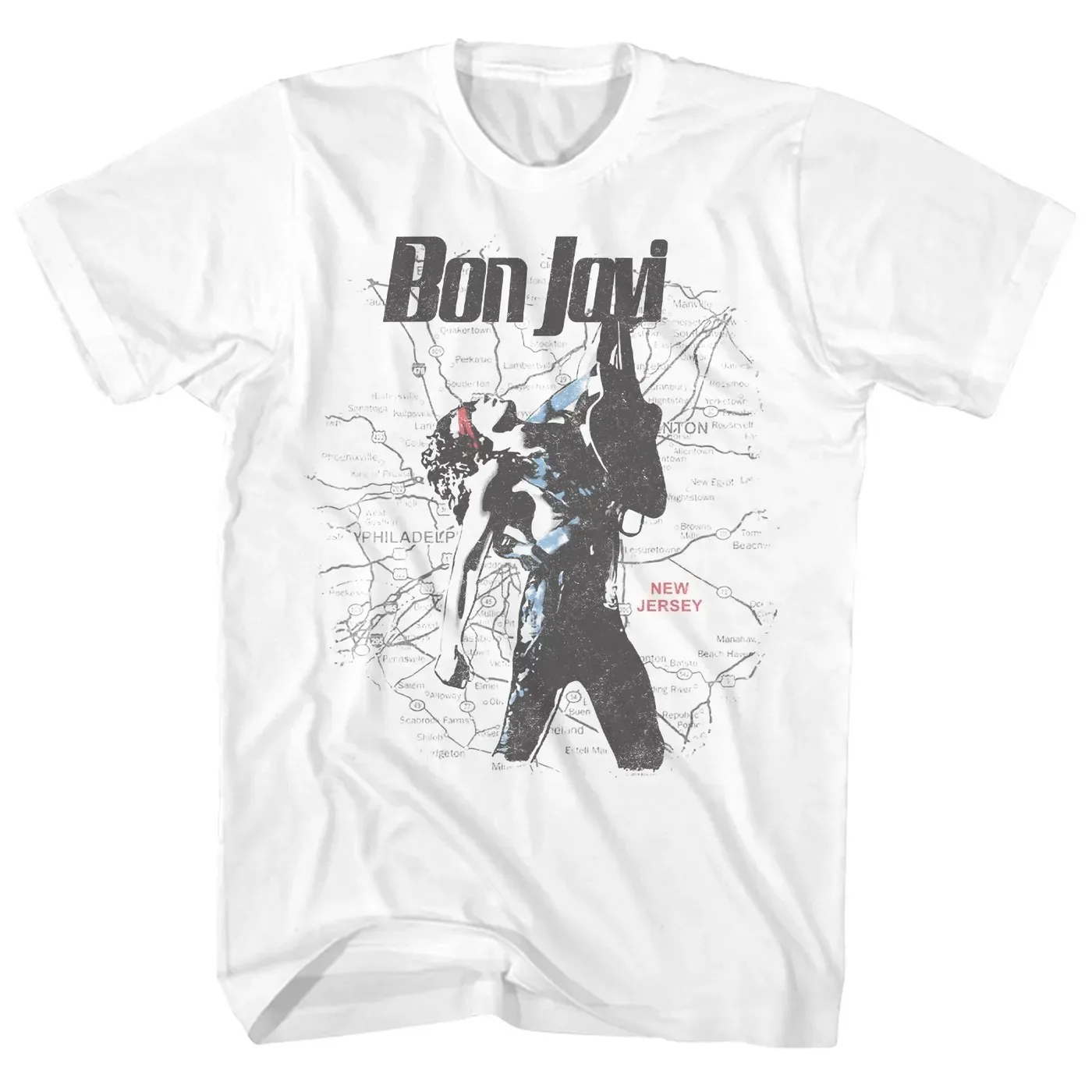 Hot Sale Dead or Alive Bon Jovi Graphic Print T-Shirt Men Women Loose Casual Oversized Top O-neck Cotton Streetwear Fashion Top