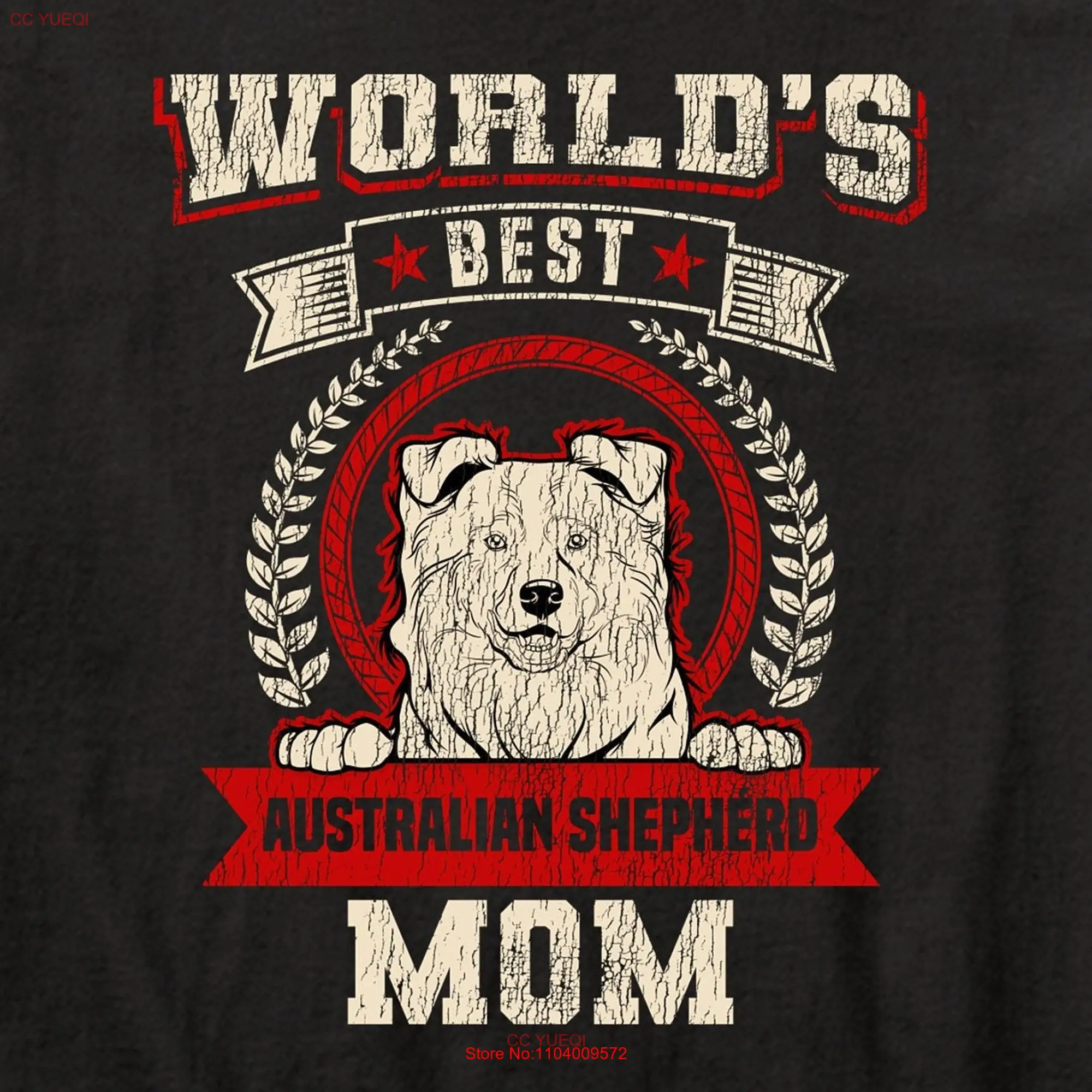 World's Best Australian Shepherd Mom Dog Breed T Shirt long or short sleeves